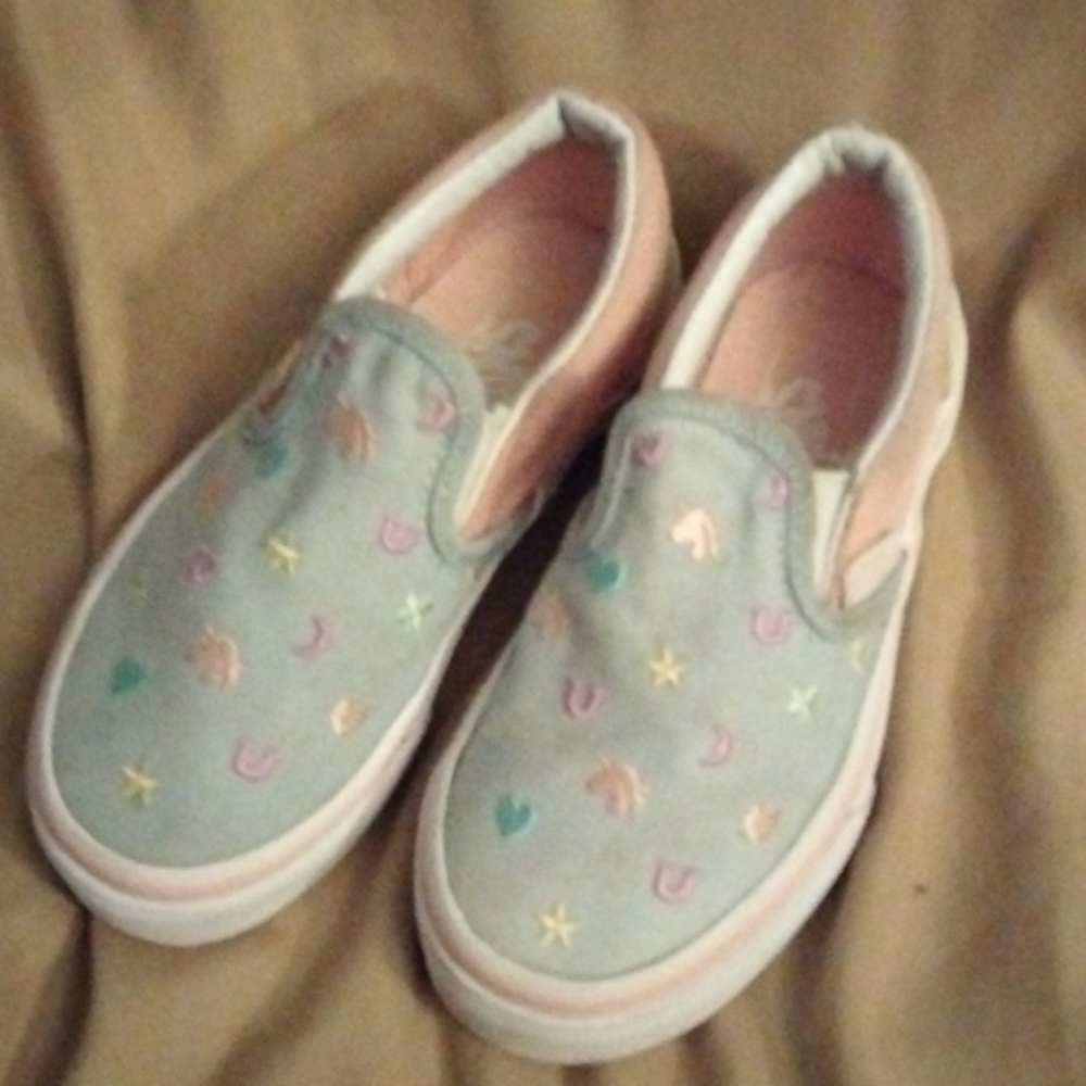 Vans , size 11 pink/baby blue